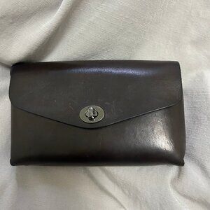 Handmade leather bag -attaches to belt